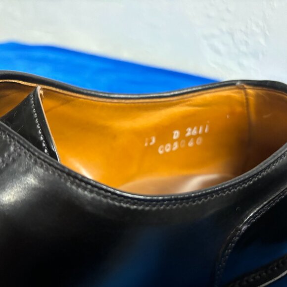 Alden Black Barry Last Blucher Shell Cordovan